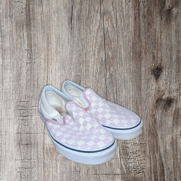 Van classic skateboard slip on checkerboard‎ pattern size 8.5 women’s - Picture 1 of 5